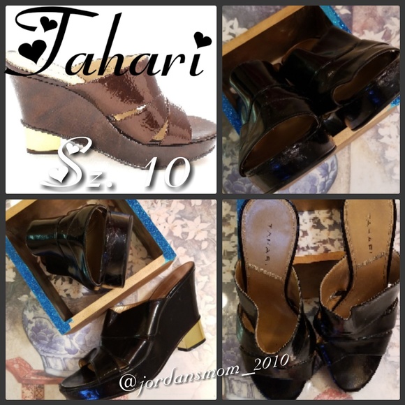 Tahari Womens Black flopsi Slide Sandals - Picture 2 of 6